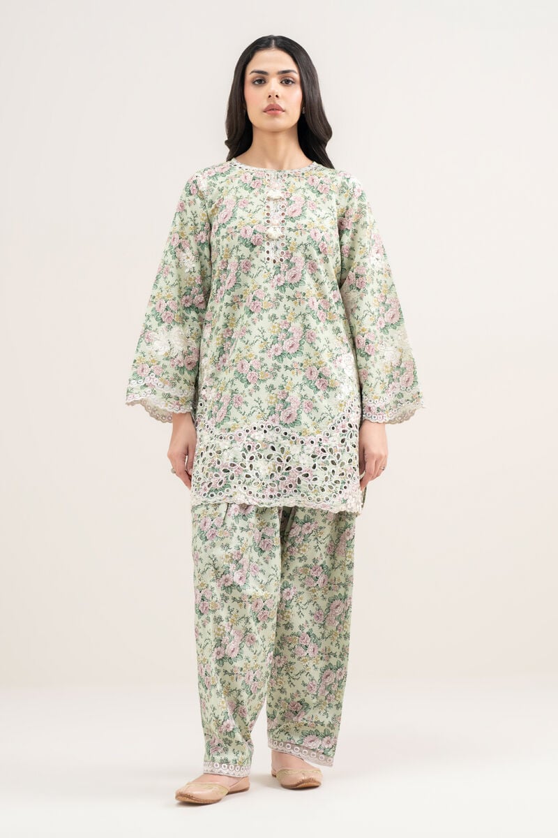 Embroidered Zari Cotton Shirt
