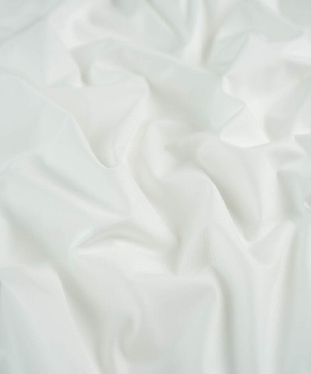 Men's Unstitched Off White Two Piece Premium Cotton Suit