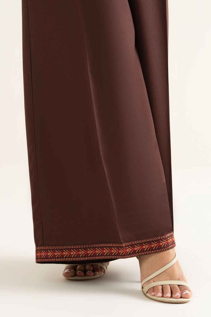 Embroidered Bedford Flared Pants