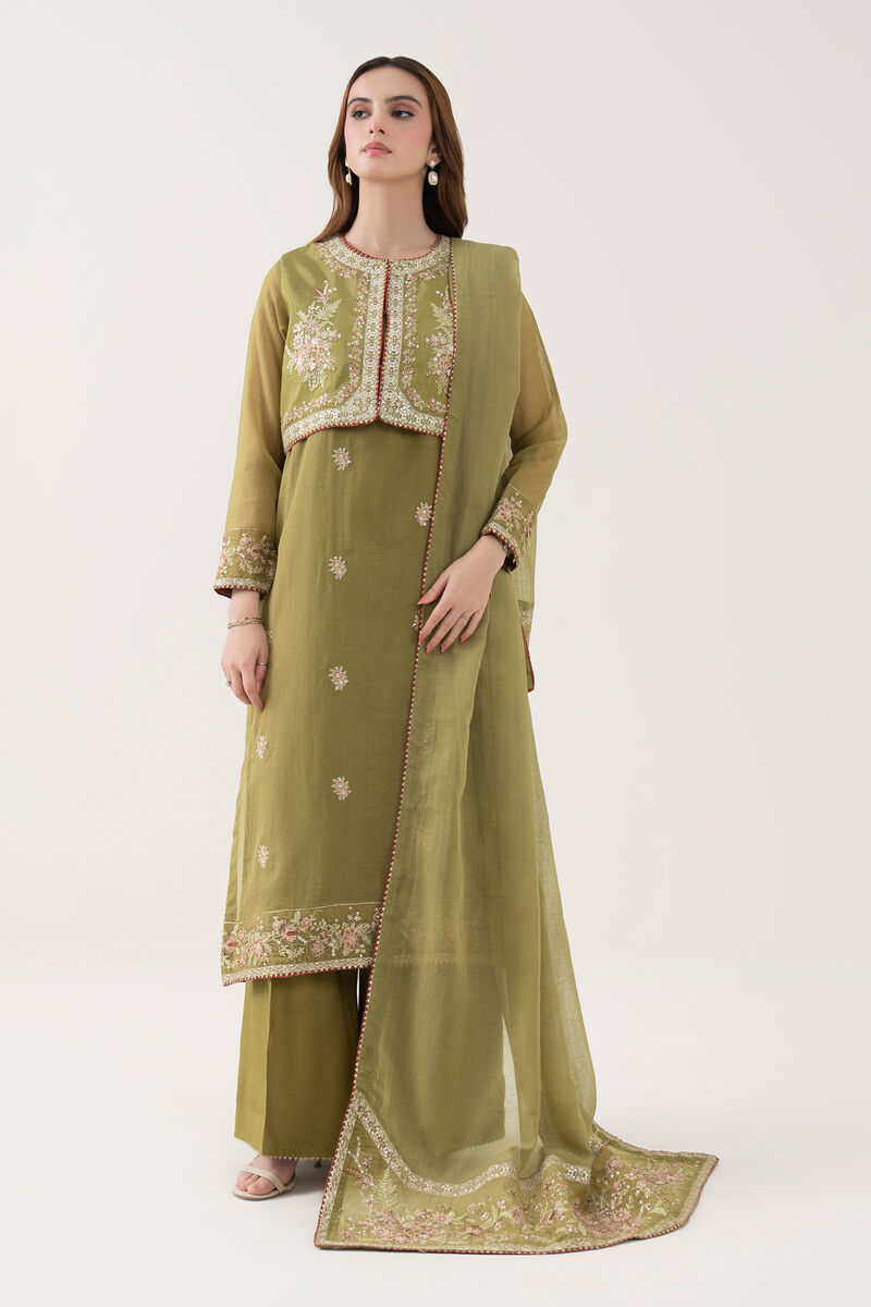 3 Piece - Embroidered Karandi Suit