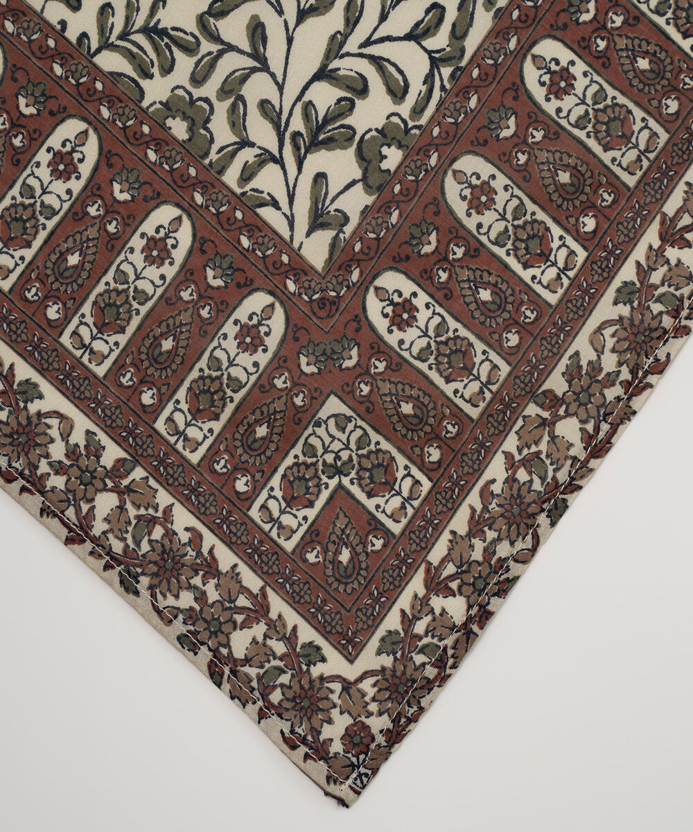 Lawn Printed Green Dupatta