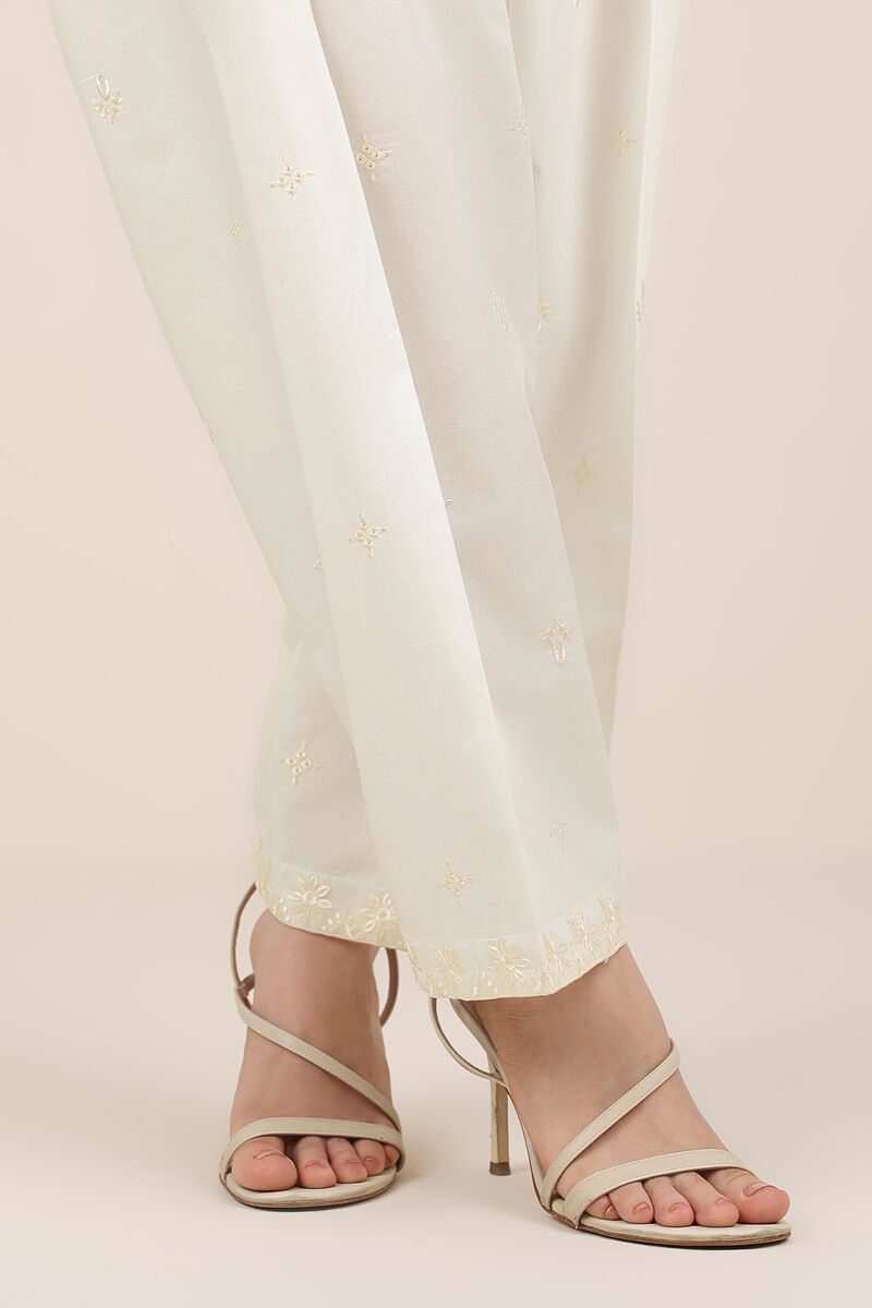 Embroidered Cambric Shalwar