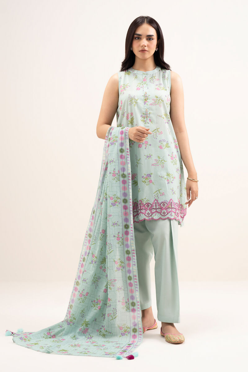 3 Piece - Embroidered Lawn Suit