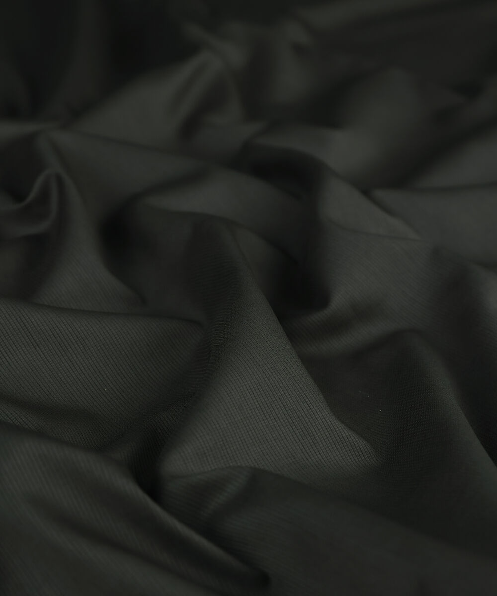 Men Unstitched Cotton Black Full Suit Fabric