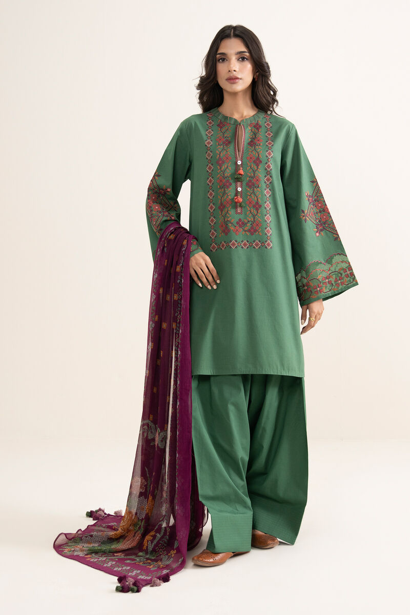 3 Piece - Embroidered Lawn Suit