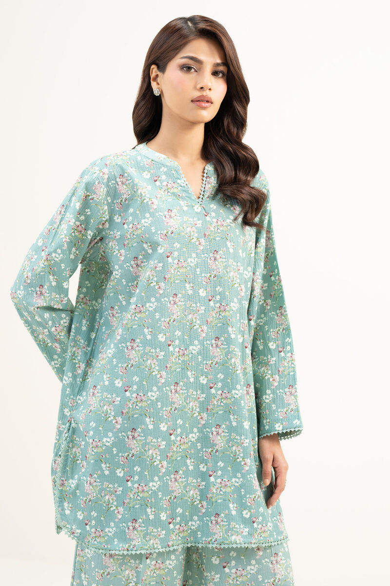 Printed Seersucker Shirt