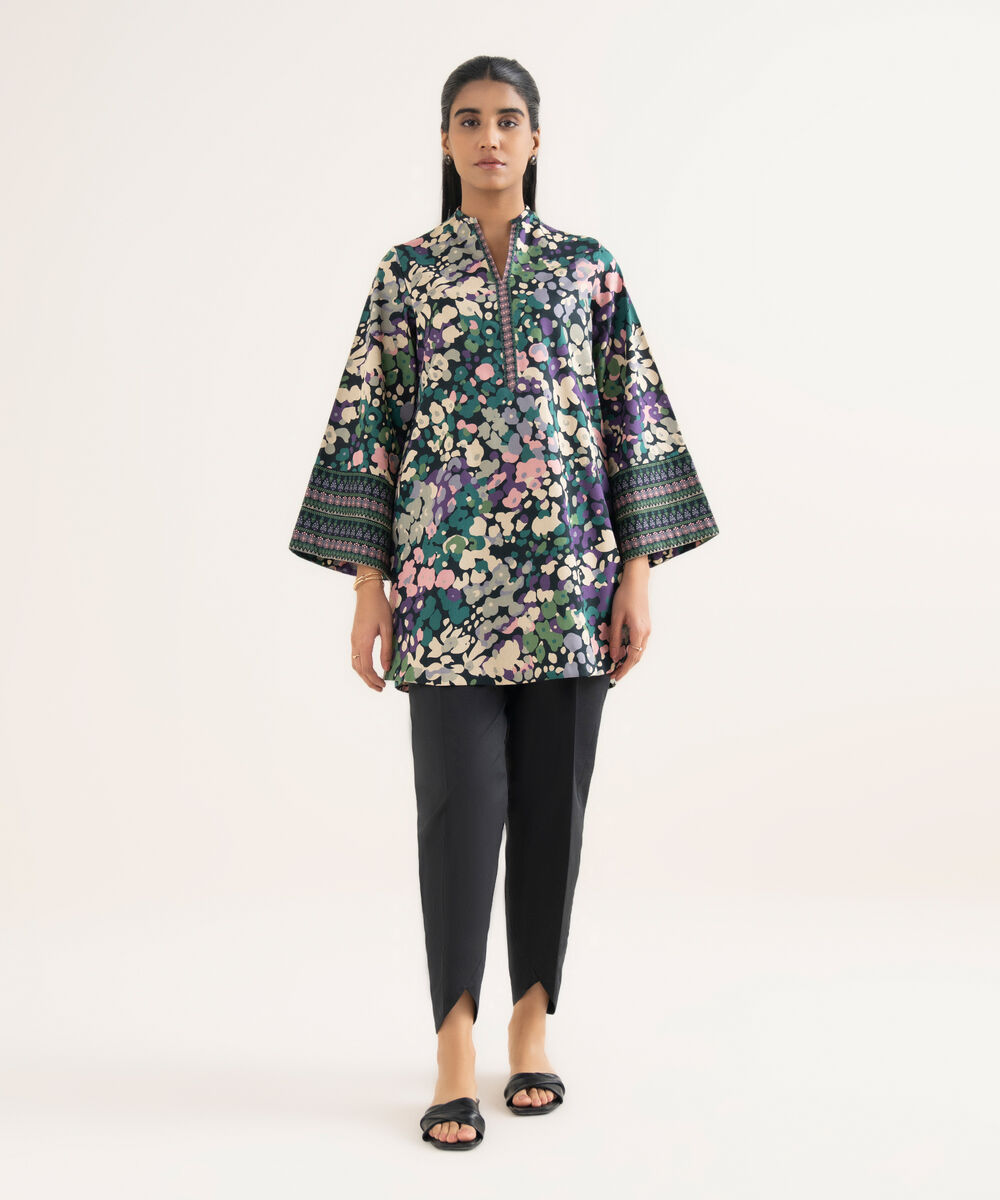 Women's Unstitched Lawn Printed Multi Shirt