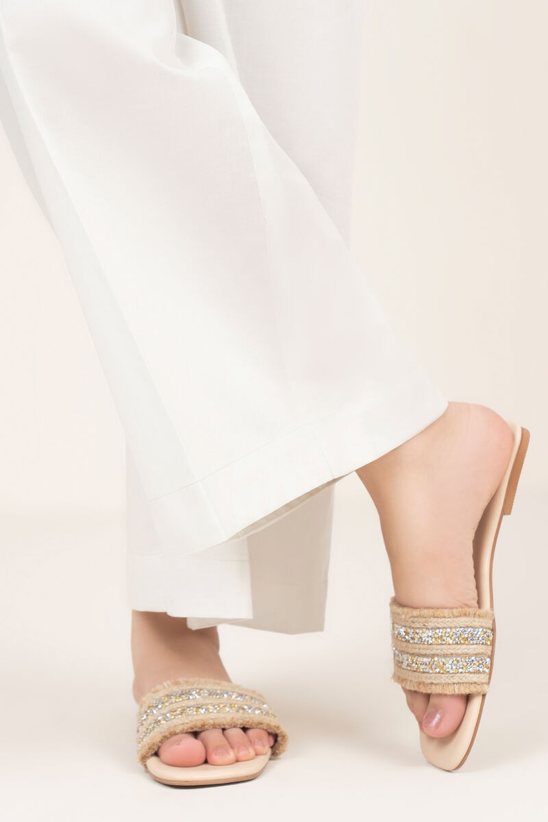 Solid Cambric Flared Pants