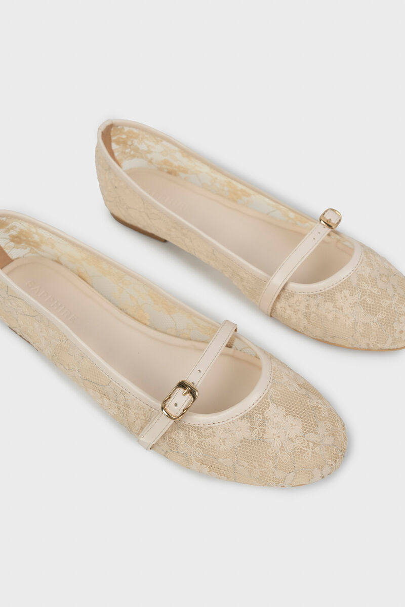 Beige Mary Janes