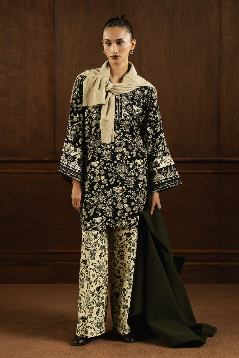 Embroidered Arabic Khaddar Shirt