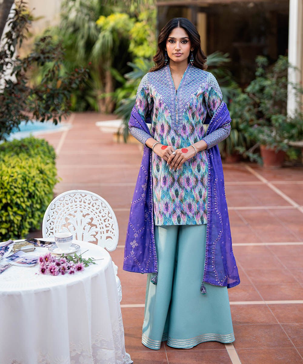 3 Piece - Embroidered Lawn Suit Woman - Multi 3 Piece - Embroidered Lawn Suit