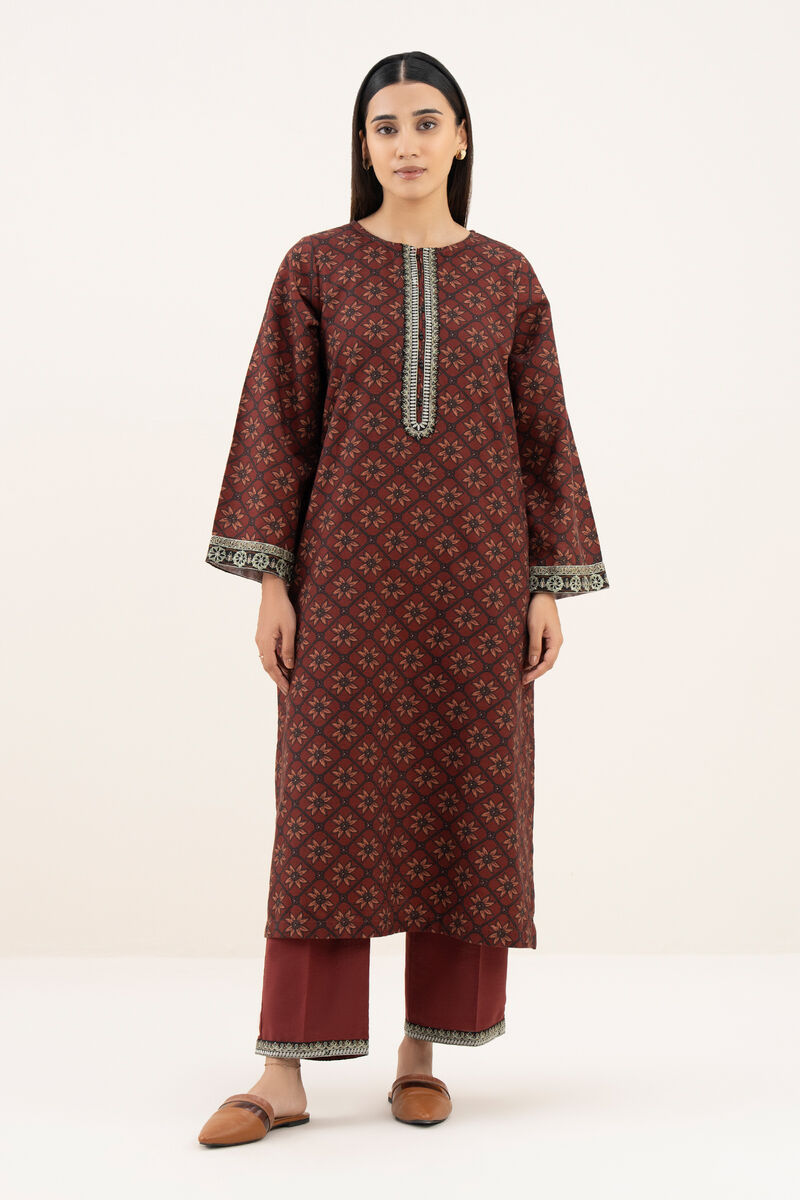Embroidered Light Khaddar Shirt