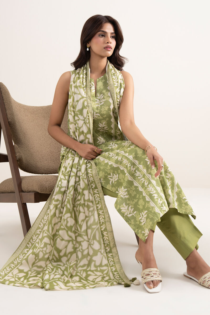 3 Piece - Printed Lawn Suit