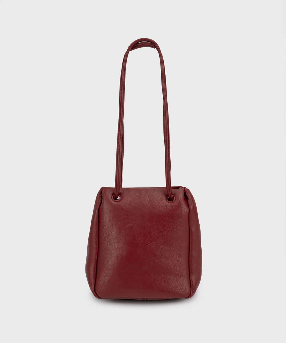 Women's Red Bucket Bag