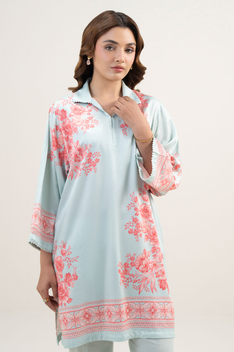 2 Piece - Printed Dobby Suit