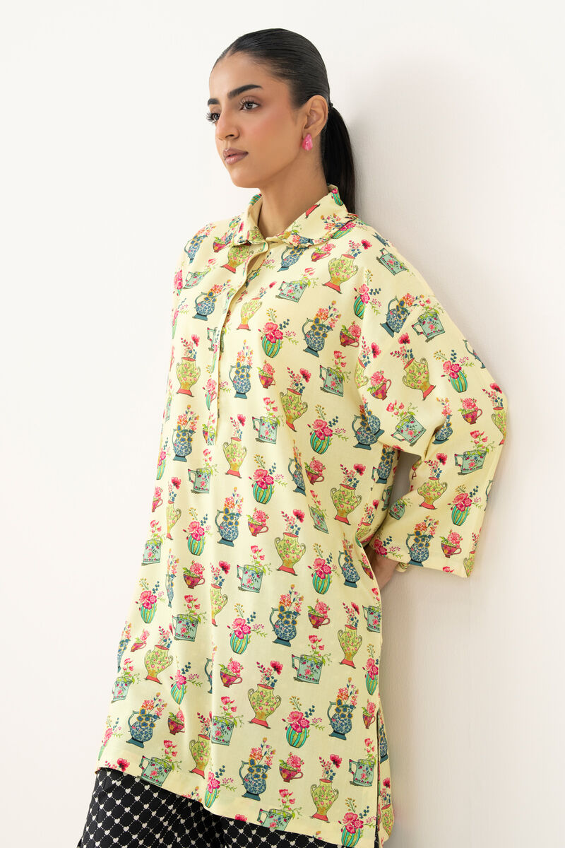 Printed Linen Viscose Shirt