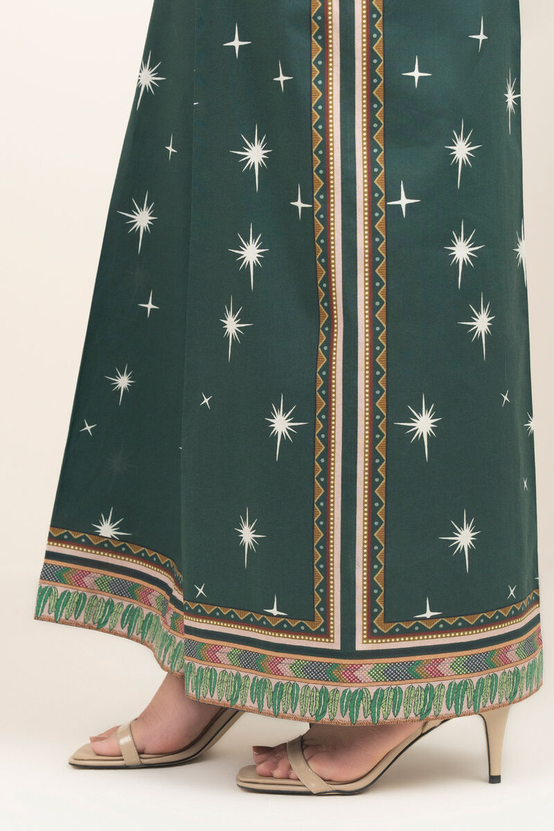 Printed Cambric Flared Pants