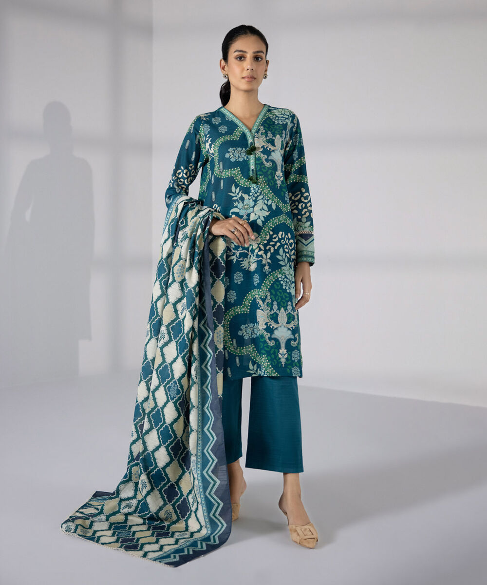Khaddar 3 Piece U3DAYZ23V145 Sapphire PK