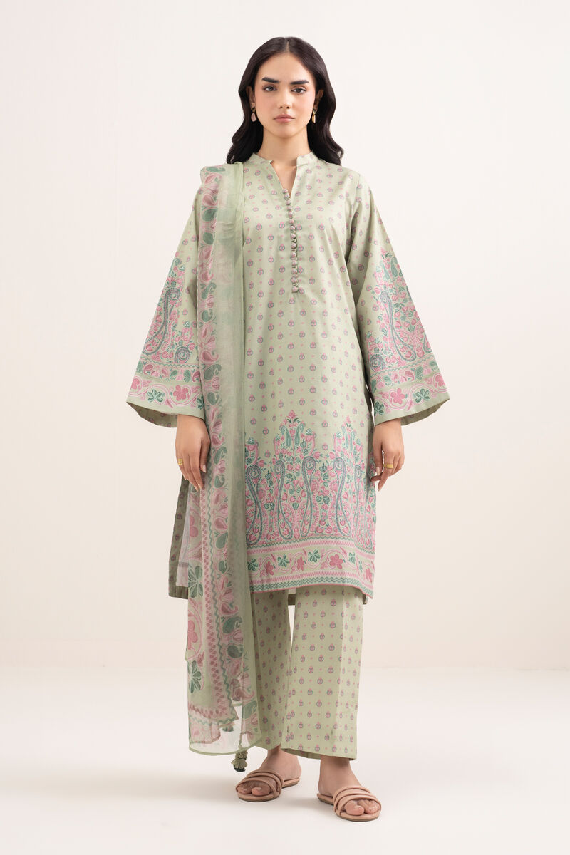 3 Piece - Printed Lawn Suit