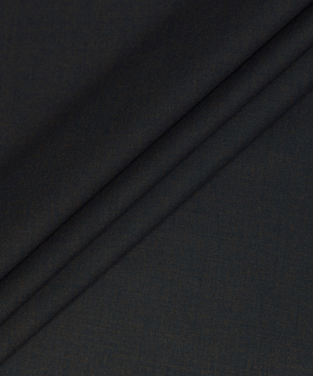Mens Unstitched Navy Poly Viscos Blended Fabric full suit fabric