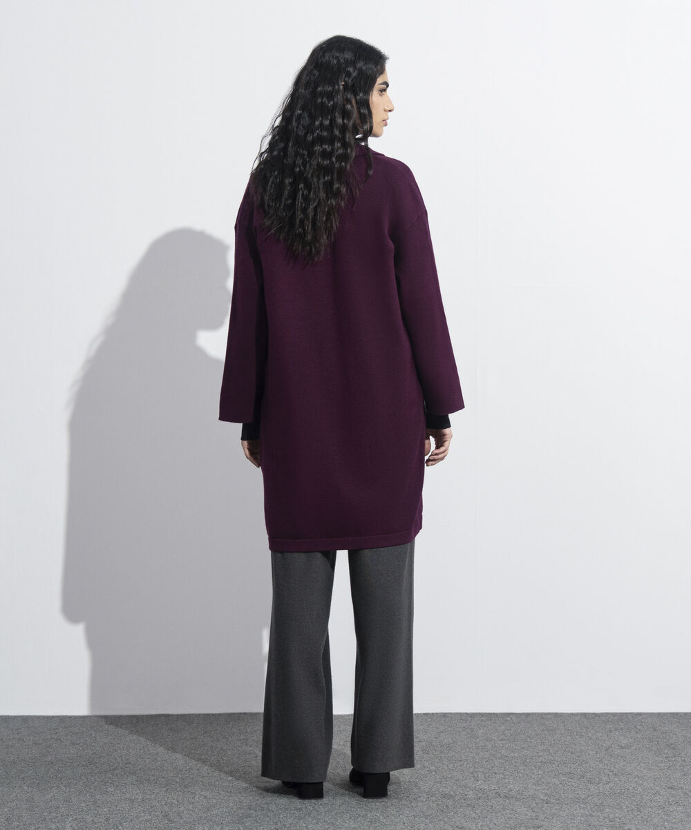 Women's Western Wear Merlot Long Knit Cardigan