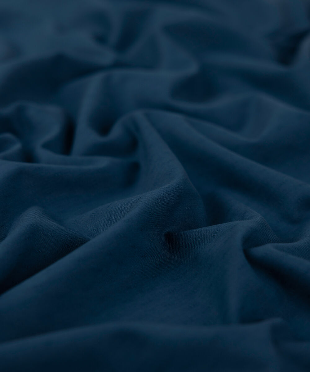 Men Unstitched Wash & Wear Blue Full Suit Fabric