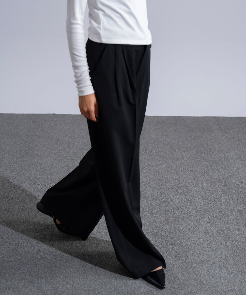 Women's Western Wear Black Straight-Fit Trousers