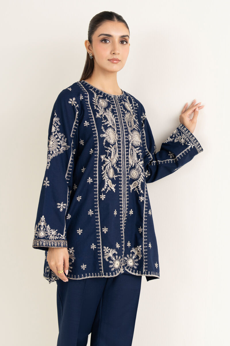 Embroidered Khaddar Shirt