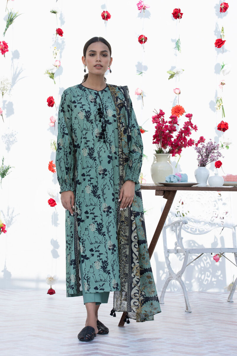 3 Piece - Printed Lawn Suit