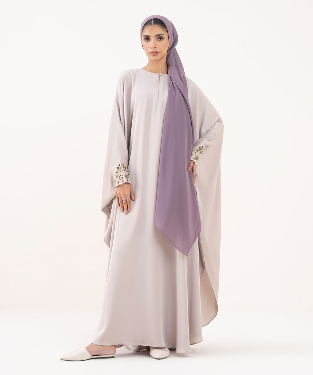 Women's Mauve Polyester Hijab