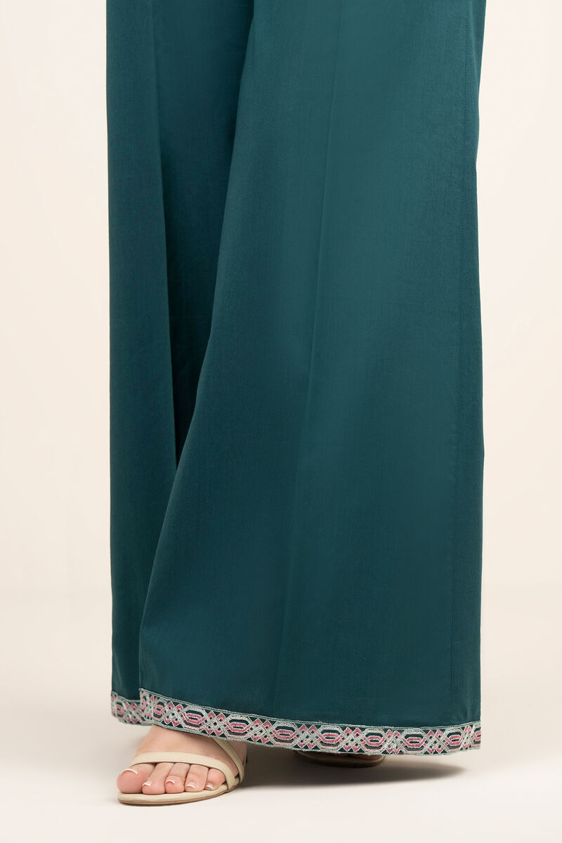 Cotton Viscose Flared Pants