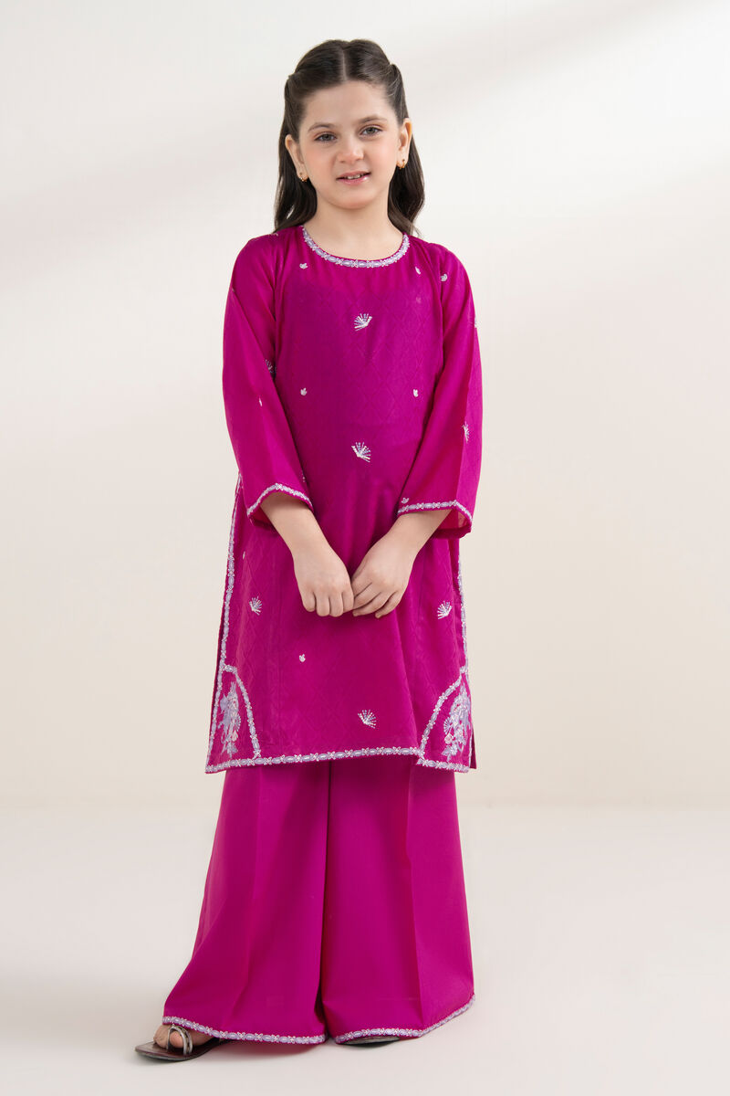 2 Piece - Embroidered Jacquard Suit