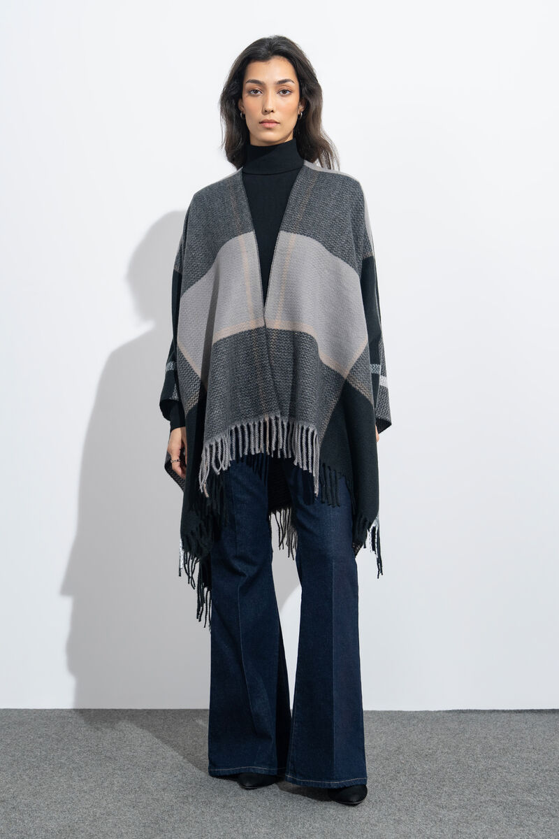 Striped Cape Shawl