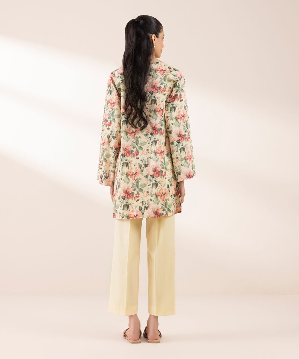 Women's RTW Lycra Multi Printed Boxy Shirt