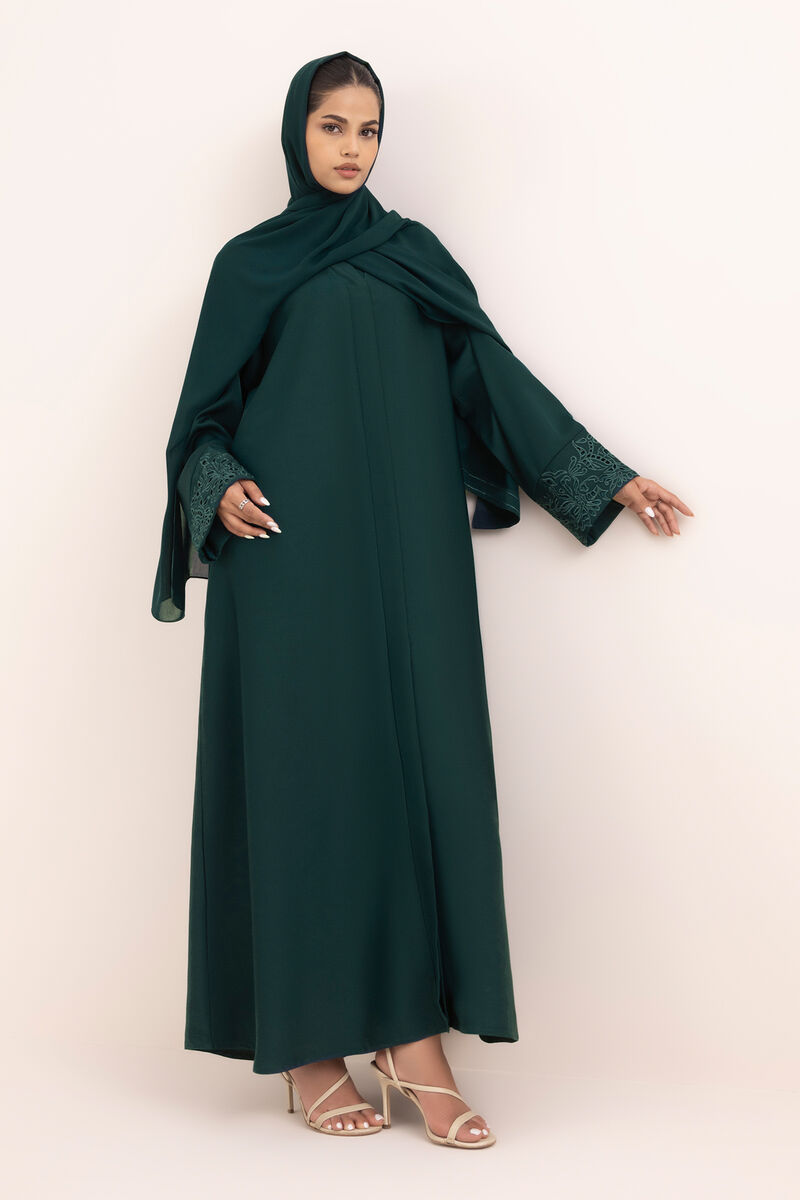 Button Through Abaya Set