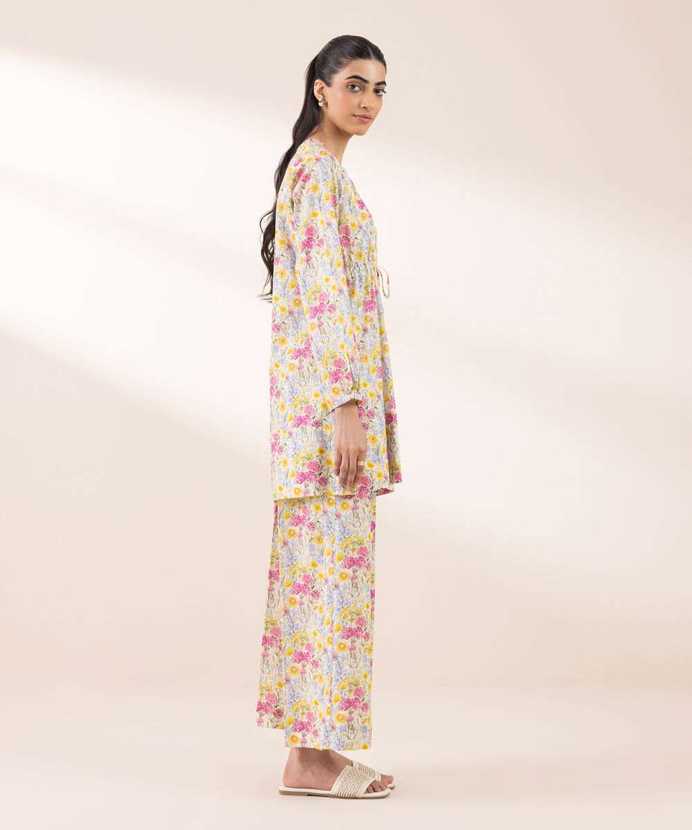Women's RTW Lycra Multi Printed A-Line Shirt