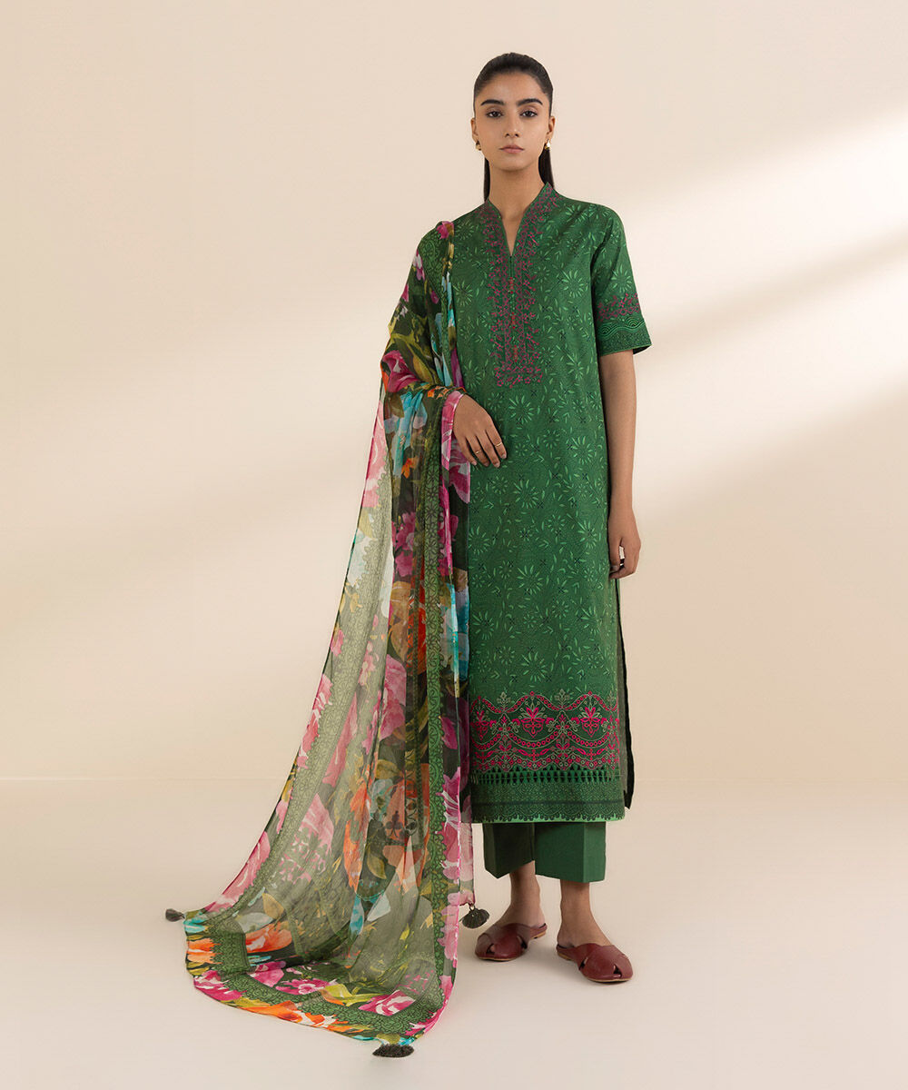 Unstitched 2 PC 0U2DESG25V12 Sapphire PK