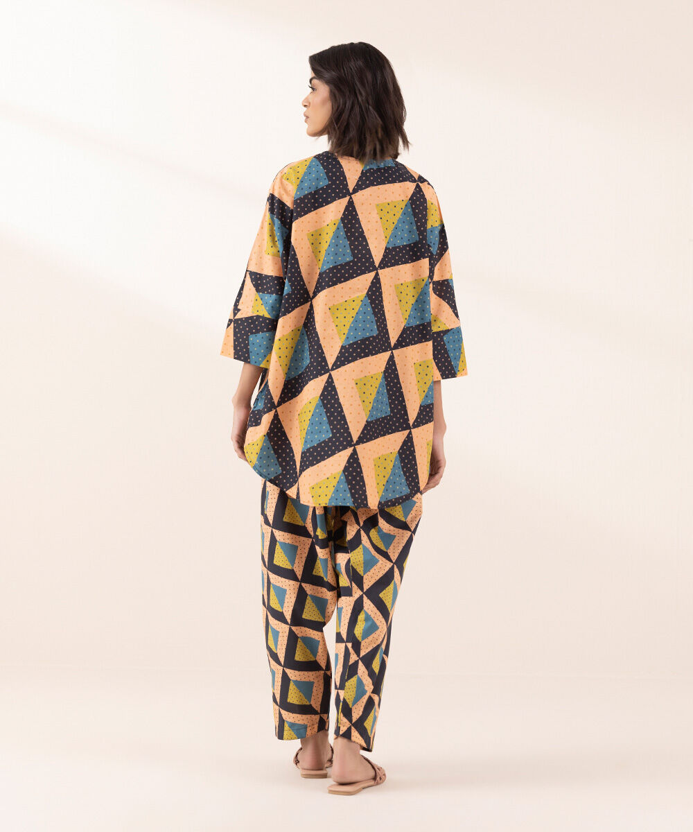 Women's RTW Lawn Multi Printed Boxy Shirt