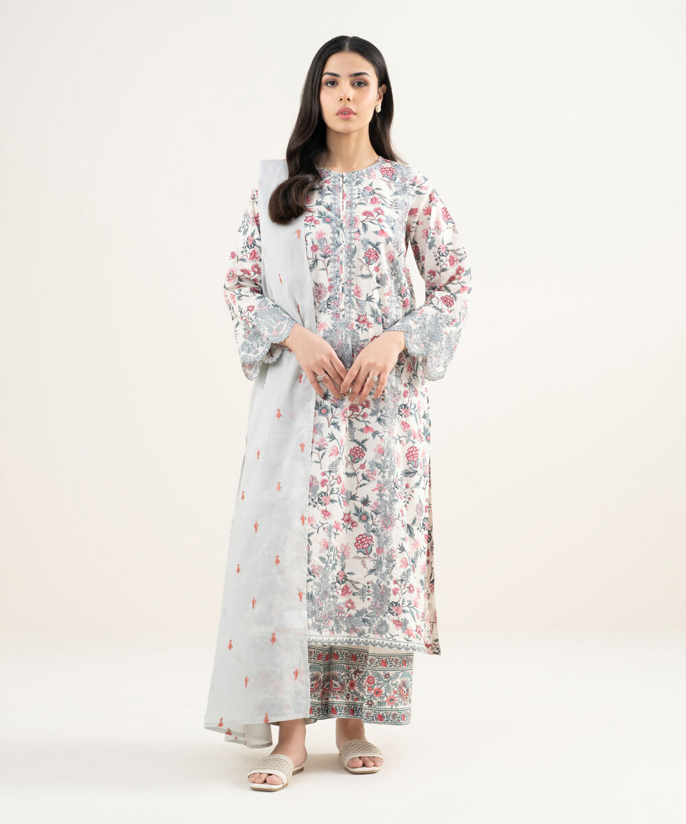 Lawn Embroidered Dupatta