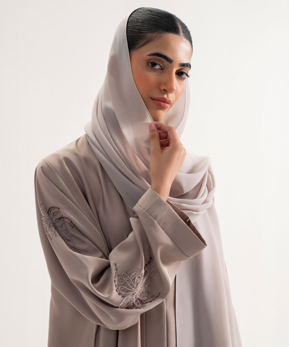 Women's Polyester Taupe Hijab