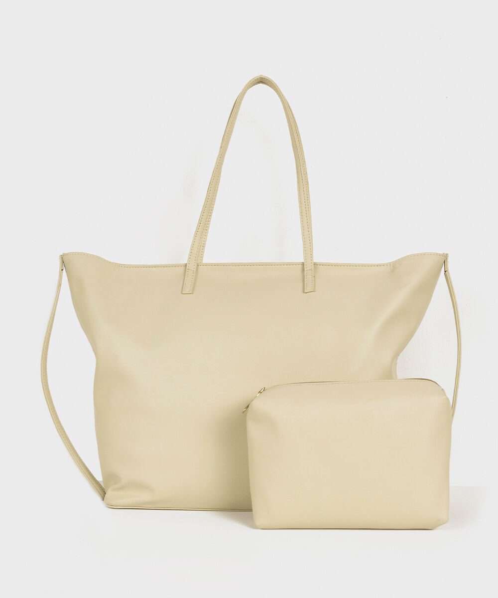 Women's Off White Tote