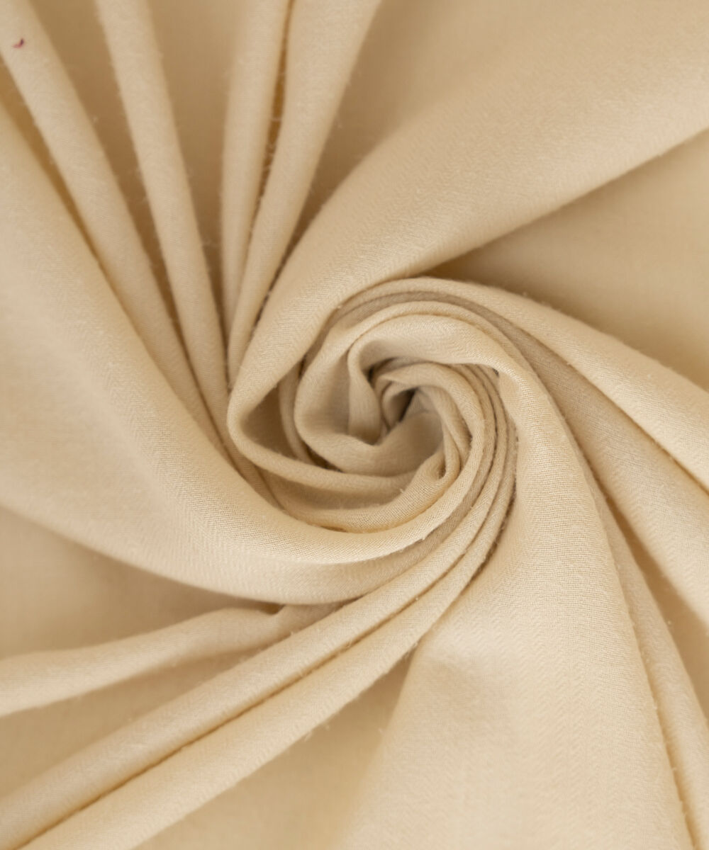 Herringbone Solid Off White Dupatta