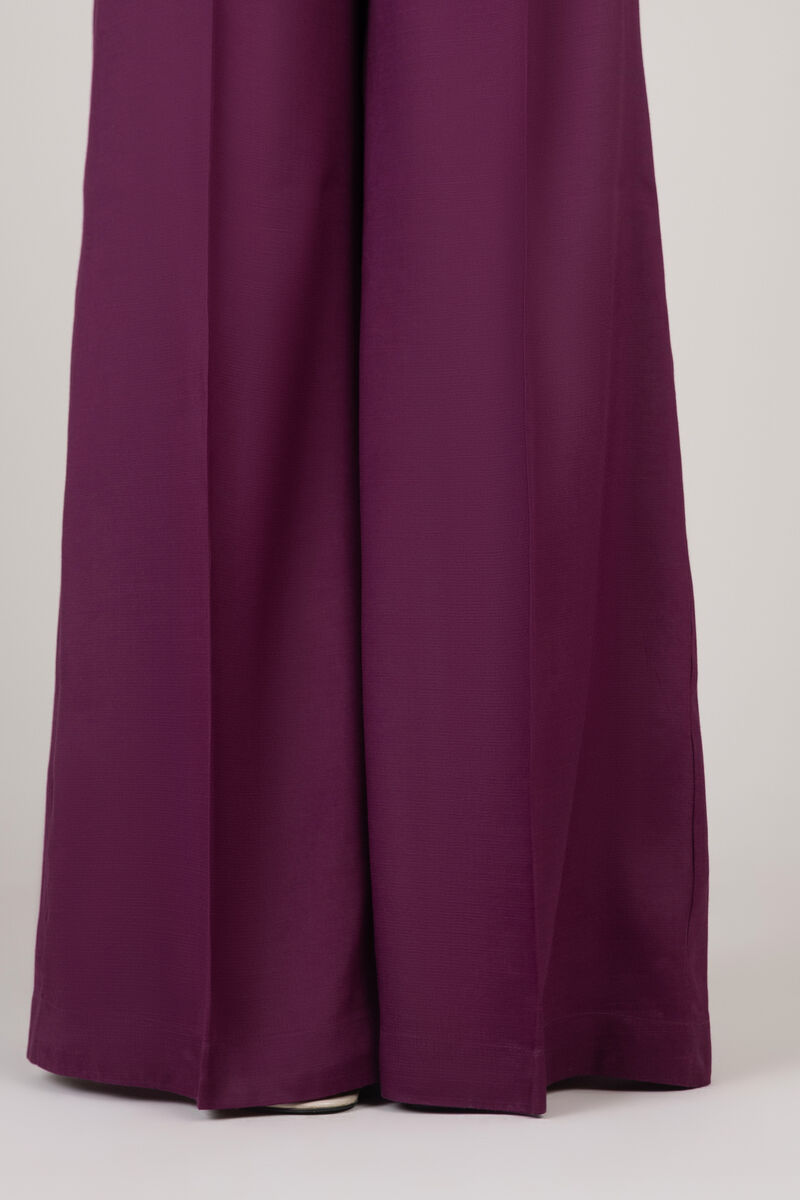 Raw Silk Flared Pants