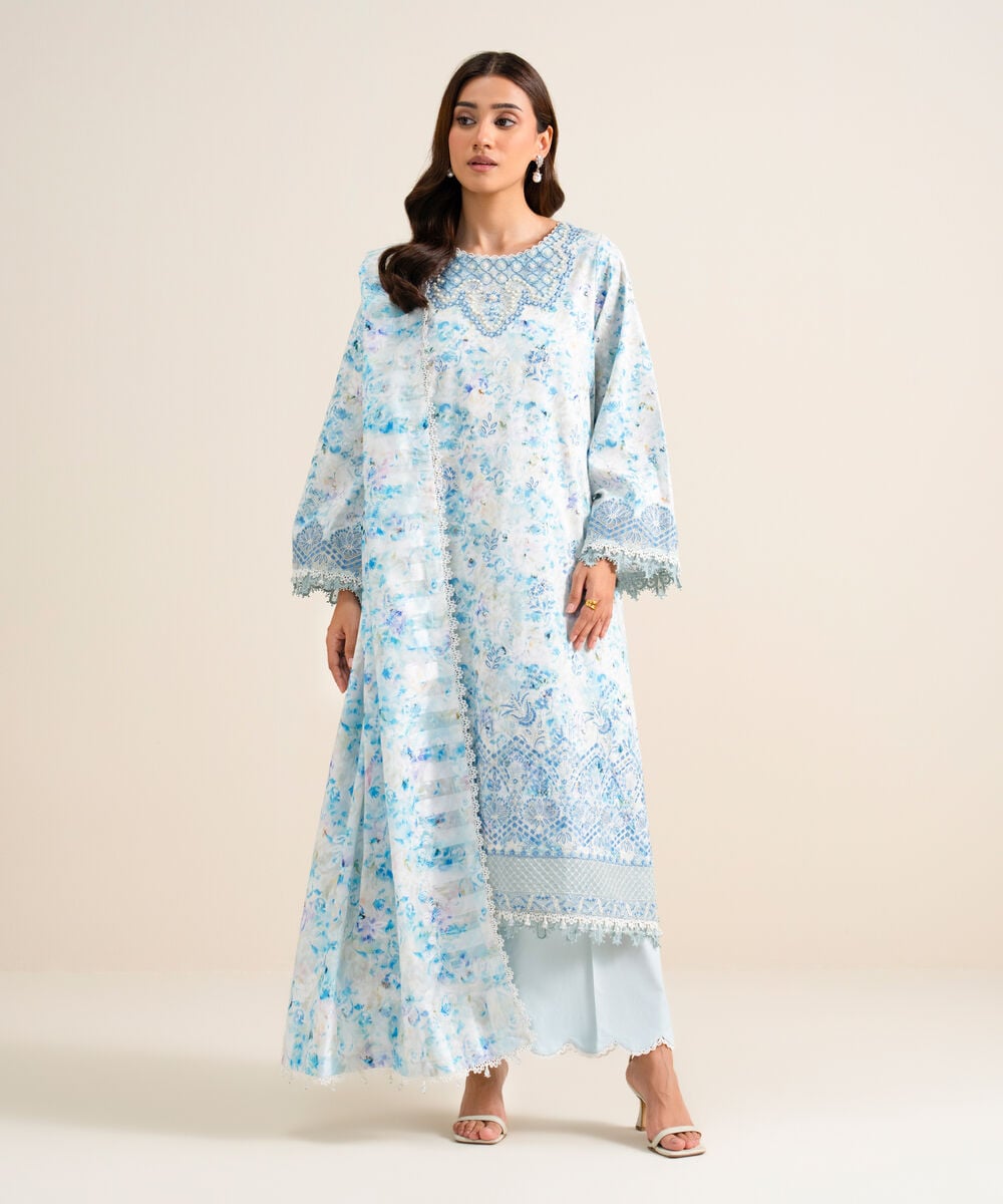 3 Piece - Embroidered Lawn Suit