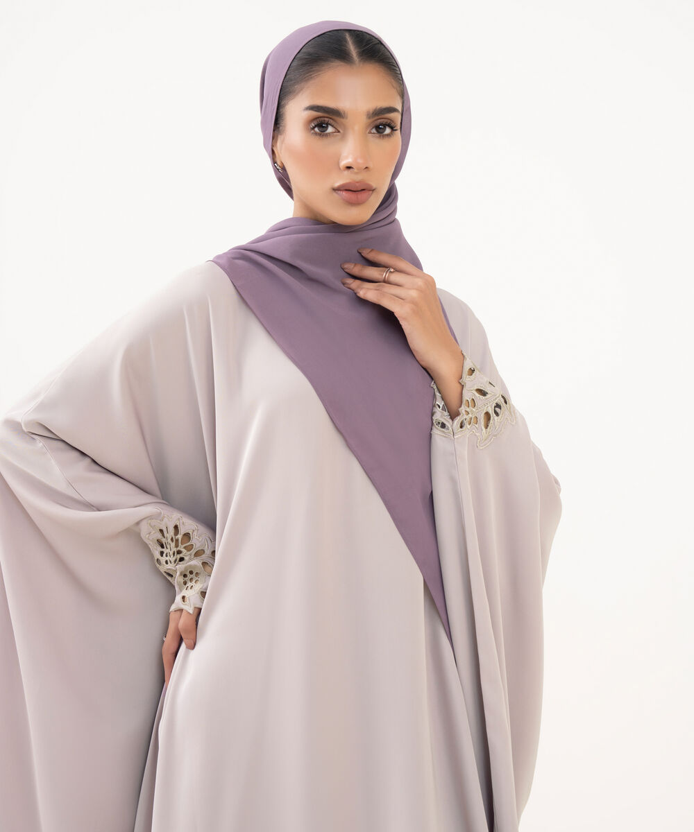 Women's Mauve Polyester Hijab