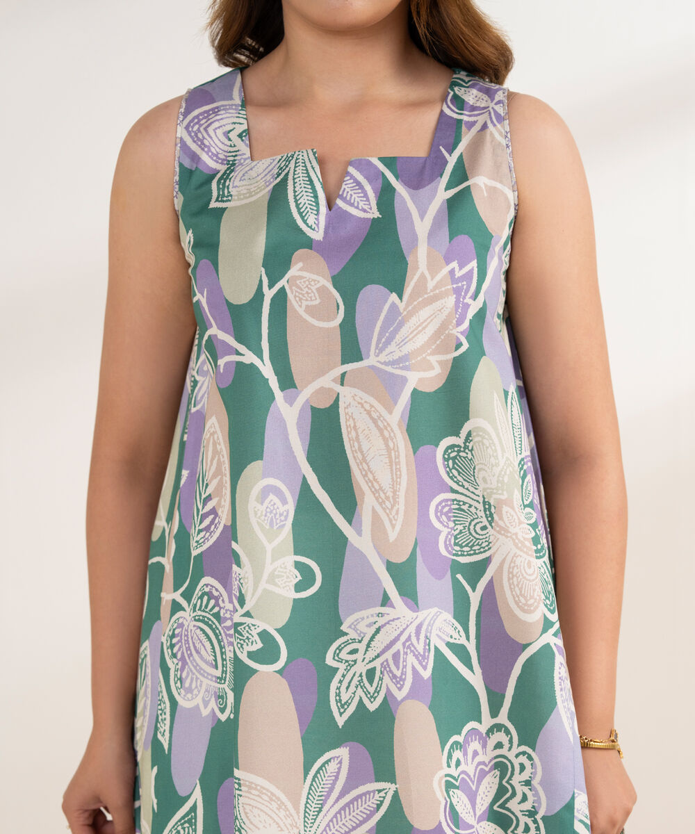 Women's Unstitched Lawn Printed Multi 2 Piece Suit