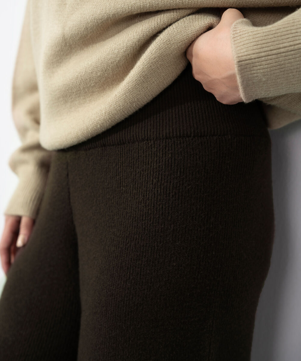 Women's Western Wear Dark Brown Pull On Knit Culottes