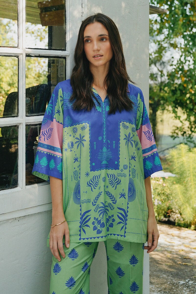 Printed Cotton Viscose Shirt