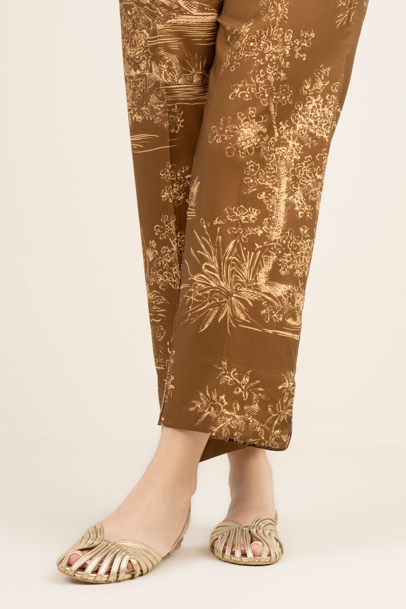 Cotton Viscose Straight Pants