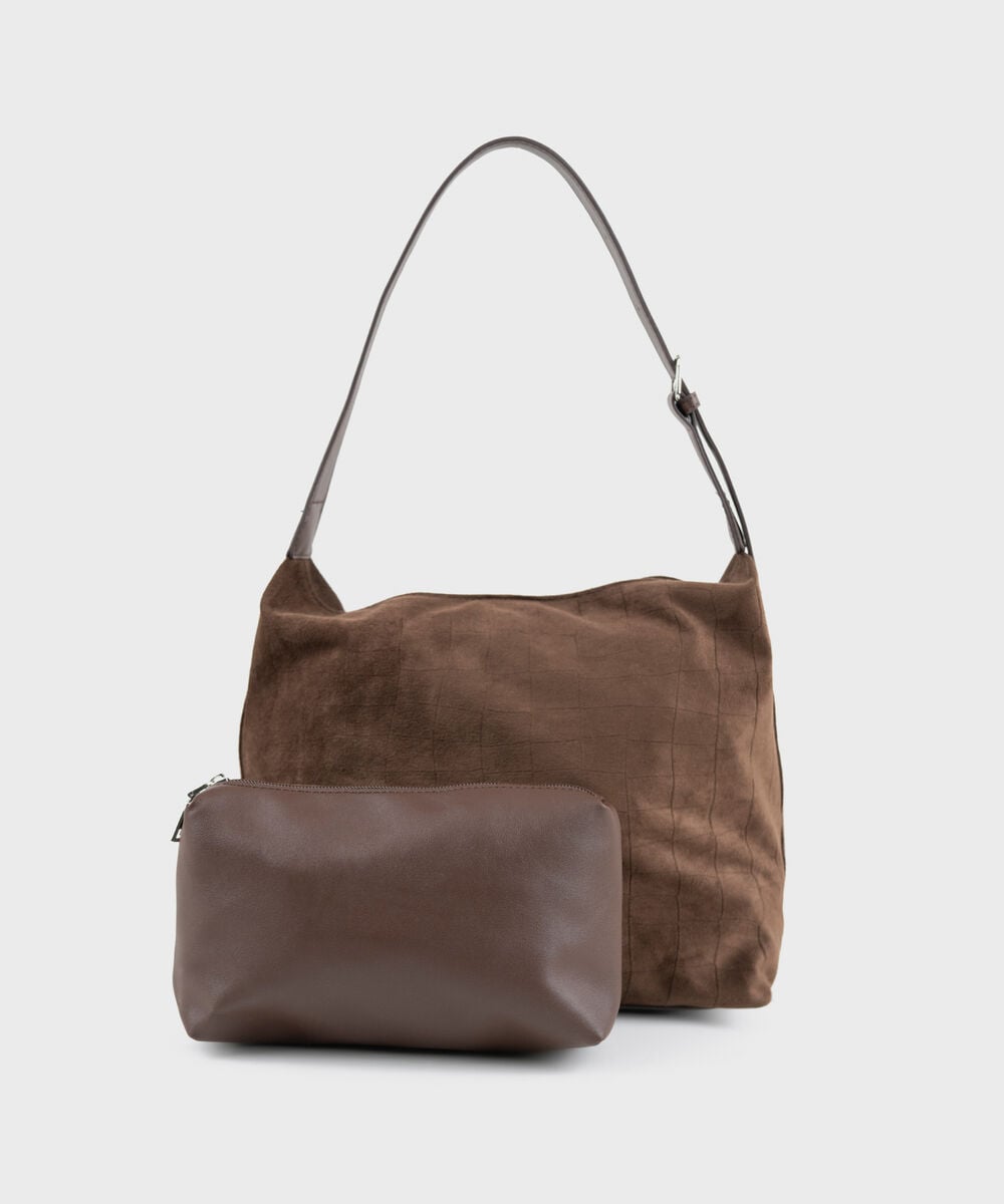 Women's Brown Shoulder Tote Bag